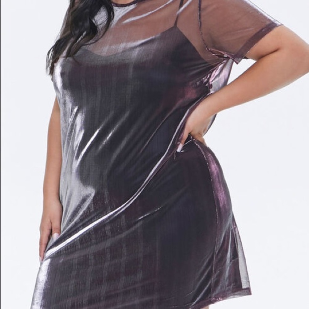 Metallic TShirt Dress